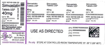 Simvastatin 60760 006 30 5.13